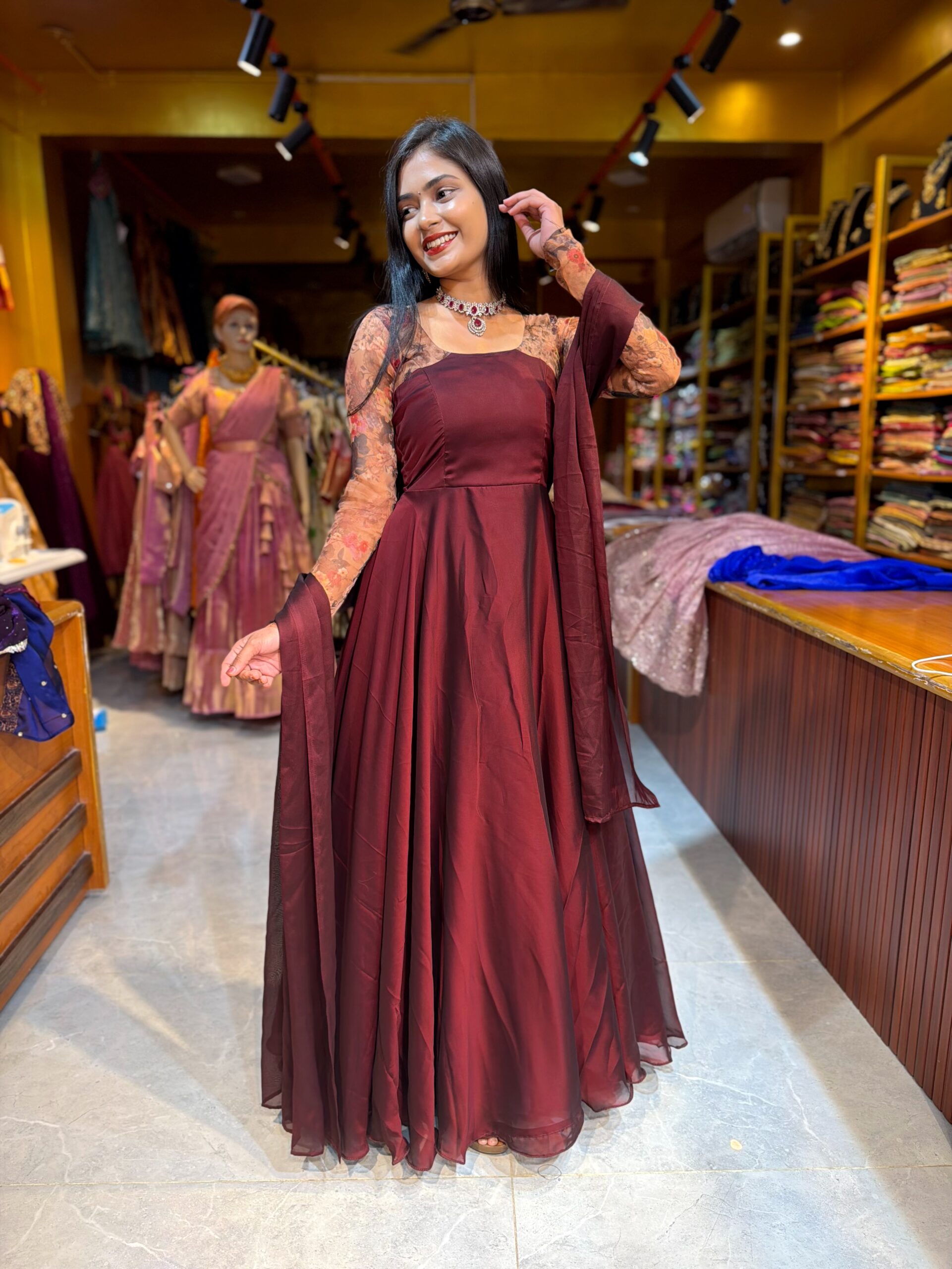 RAJINI - Coffee Gown