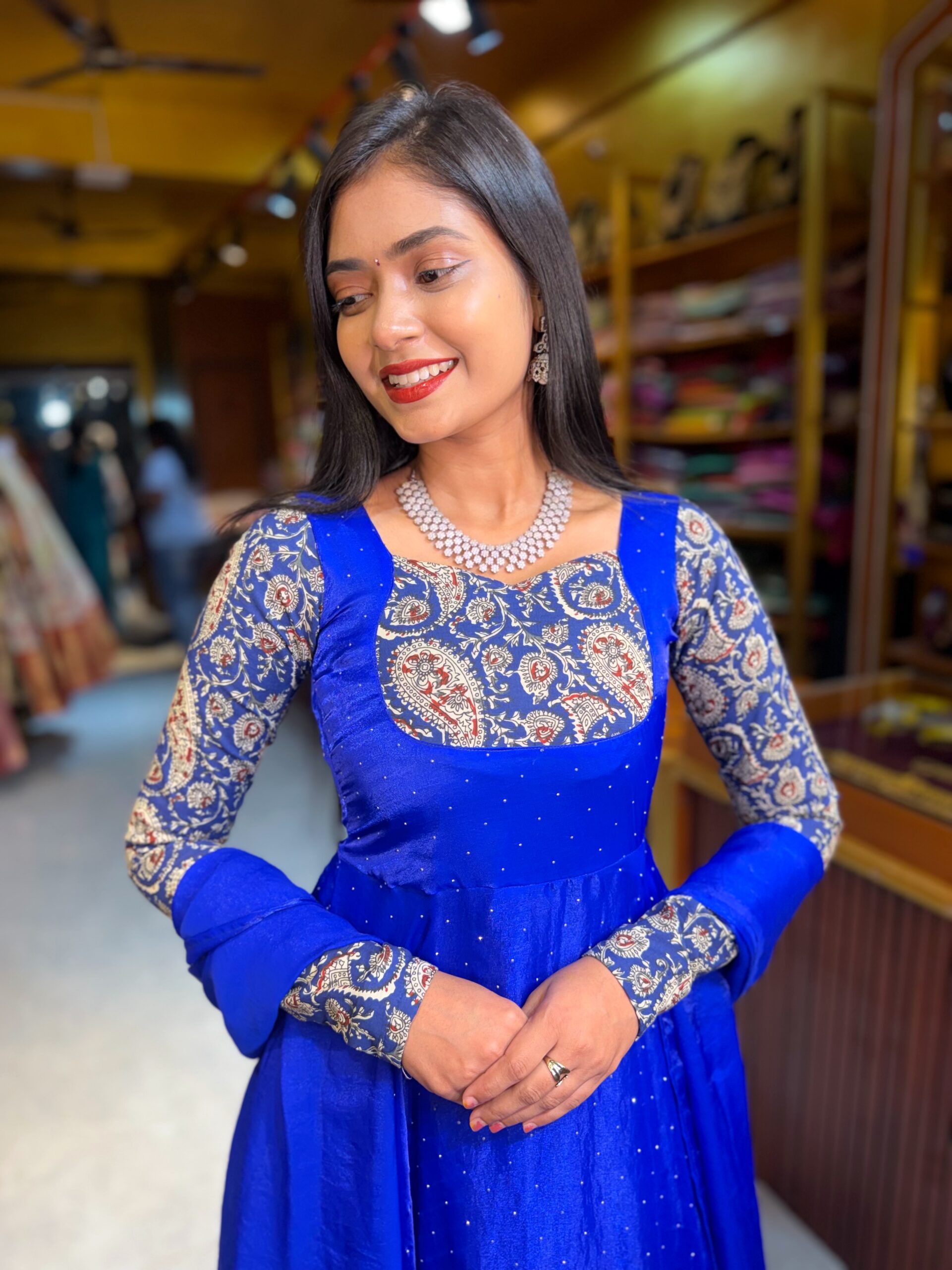 Rajini - Pepsi Blue Gown - Image 3
