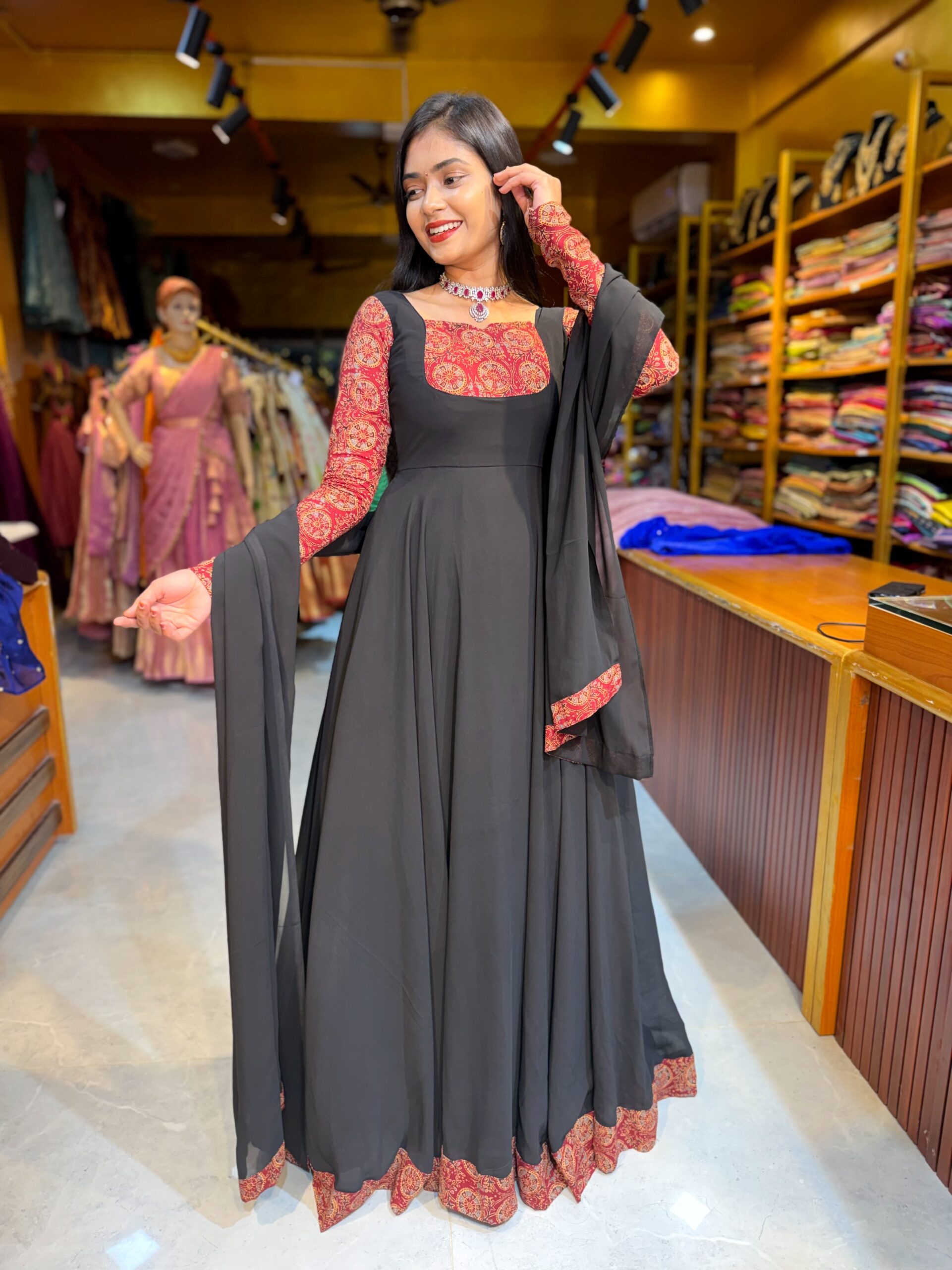Rajini - Black Gown